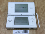 LG6079 Tested Working - Nintendo DS Lite Crystal White Console Japan
