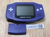 LG6450 Not Working - GameBoy Advance Violet Console Nintendo Japan