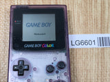 LG6601 With Defects - GameBoy Color Clear Purple Console Nintendo Japan