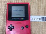 LG6706 With Defects - GameBoy Color Red Console Nintendo Japan