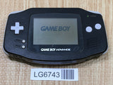 LG6743 With Defects - GameBoy Advance Black Console Nintendo Japan