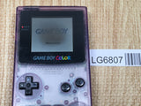 LG6807 With Defects - GameBoy Color Clear Purple Console Nintendo Japan