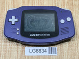 LG6834 With Defects - GameBoy Advance Violet Console Nintendo Japan