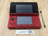 LG7071 Tested Working - Nintendo 3DS Flare Red Console Nintendo Japan
