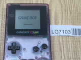 LG7103 Tested Working - GameBoy Color Clear Purple Console Nintendo Japan