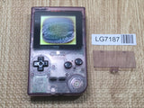 LG7187 Not Working - GameBoy Pocket Clear Purple Console Nintendo Japan