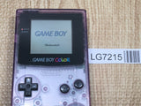 LG7215 Tested Working - GameBoy Color Clear Purple Console Nintendo Japan