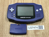 LG7474 Not Working - GameBoy Advance Violet Console Nintendo Japan