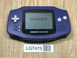 LG7475 With Defects - GameBoy Advance Violet Console Nintendo Japan