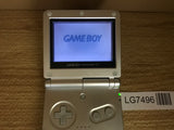 LG7496 With Defects - GameBoy Advance SP Platinum Silver Console Nintendo Japan