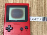 LG7517 With Defects - GameBoy Pocket Red Console Nintendo Japan
