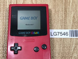 LG7546 With Defects - GameBoy Color Red Console Nintendo Japan