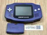 LG7593 Not Working - GameBoy Advance Violet Console Nintendo Japan
