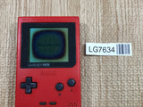 LG7634 With Defects - GameBoy Pocket Red Console Nintendo Japan