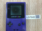 LG7646 With Defects - GameBoy Color Purple Console Nintendo Japan