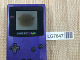 LG7647 With Defects - GameBoy Color Purple Console Nintendo Japan