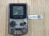 LG7663 Not Working - GameBoy Color Clear Purple Console Nintendo Japan