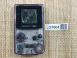 LG7664 Not Working - GameBoy Color Clear Purple Console Nintendo Japan
