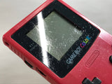 LG7666 With Defects - GameBoy Color Red Console Nintendo Japan