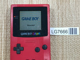 LG7666 With Defects - GameBoy Color Red Console Nintendo Japan