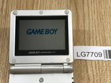 LG7709 With Defects - GameBoy Advance SP Platinum Silver Console Nintendo Japan