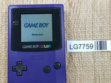 LG7759 With Defects - GameBoy Color Purple Console Nintendo Japan