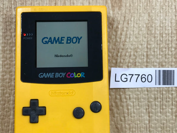 GameBoy Color Yellow Console Nintendo Japan - With Defects LG7760