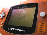 GameBoy Advance Clear Orange & Black Console Nintendo Japan - Not Working LG7911