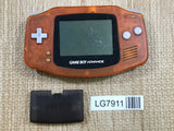 GameBoy Advance Clear Orange & Black Console Nintendo Japan - Not Working LG7911