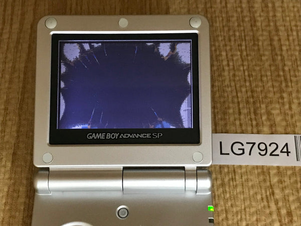 GameBoy Advance SP Platinum Silver Console Nintendo Japan - With