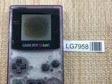 GameBoy Color Clear Purple Console Nintendo Japan - With Defects LG7958