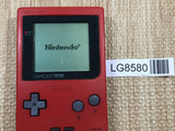 GameBoy Pocket Red Console Nintendo Japan - Tested Working LG8580