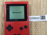 GameBoy Pocket Red Console Nintendo Japan - Tested Working LG8693