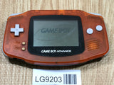 GameBoy Advance Clear Orange & Black Console Japan - With Defects LG9203
