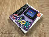 GameBoy Color Clear Purple Console Boxed Nintendo Japan - Tested Working LG9228