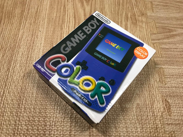 GameBoy Color Purple Console Boxed Nintendo Japan - Tested Working