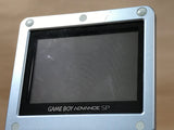 GameBoy Advance SP Pearl Blue Console Nintendo Japan - Tested Working LG9312