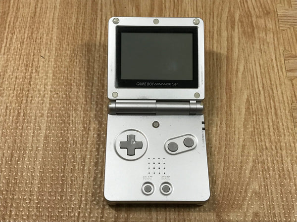 GameBoy Advance SP Platinum Silver Console Japan - Tested Working