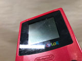 GameBoy Color Red Console Nintendo Japan - Tested Working LG9353