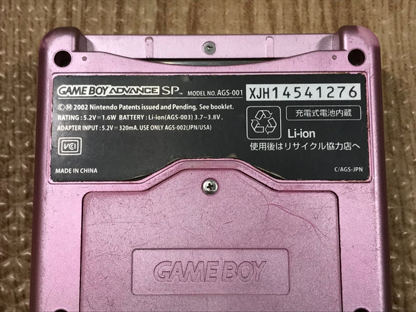 GameBoy Advance SP Pearl Pink Console Nintendo Japan - With
