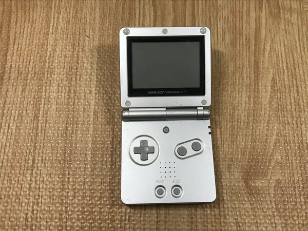 GameBoy Advance SP Platinum Silver Console Japan - Tested Working