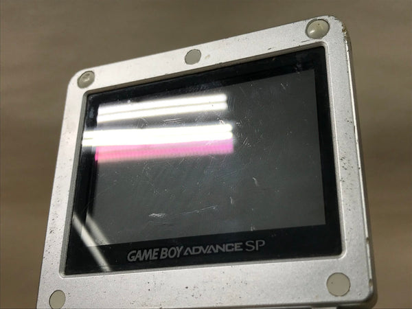 GameBoy Advance SP Platinum Silver Console Japan - Tested Working