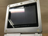 GameBoy Advance SP Platinum Silver Console Japan - Tested Working LG9396