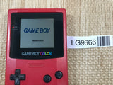 GameBoy Color Red Console Nintendo Japan - Tested Working LG9666