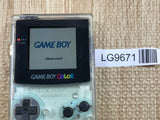 GameBoy Color Clear Console Nintendo Japan - Tested Working LG9671