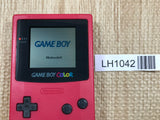 GameBoy Color Red Console Nintendo Japan - Tested Working LH1042