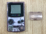GameBoy Color Clear Purple Console Nintendo Japan - Tested Working LH1146