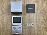 GameBoy Advance SP Platinum Silver Console Boxed Japan - Tested Working LH1242
