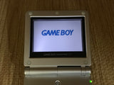 GameBoy Advance SP Platinum Silver Console Boxed Japan - Tested Working LH1242