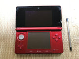 Nintendo 3DS Flare Red Console Nintendo Japan - Tested Working LH1462